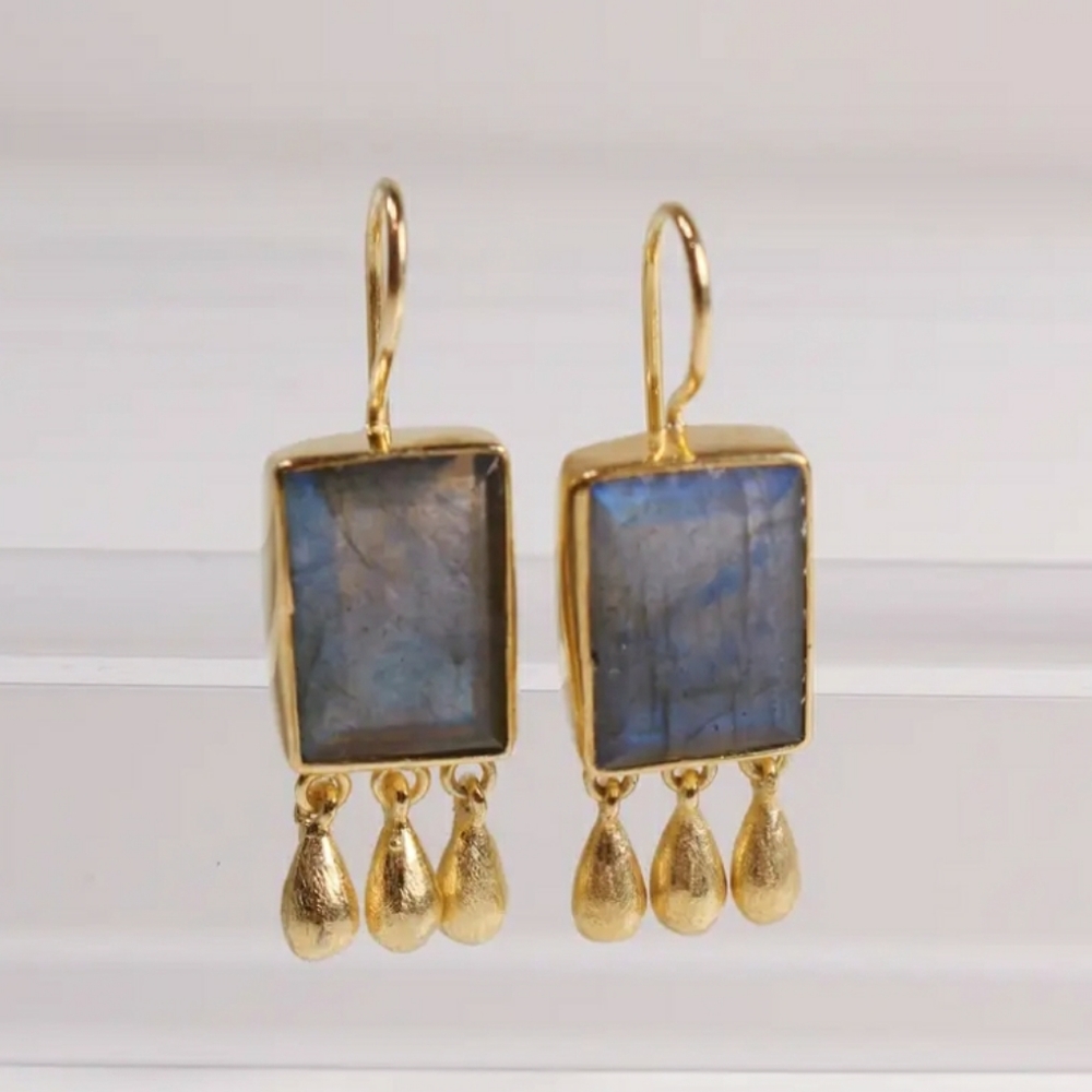 Labradorite earrings